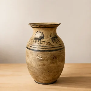 کوزه سفالی نقش‌دار