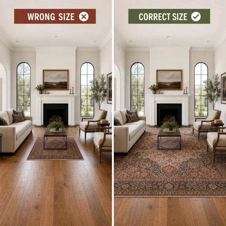 different size of rugs for decor