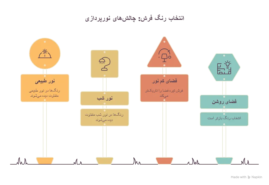 انتخاب رنگ فرش