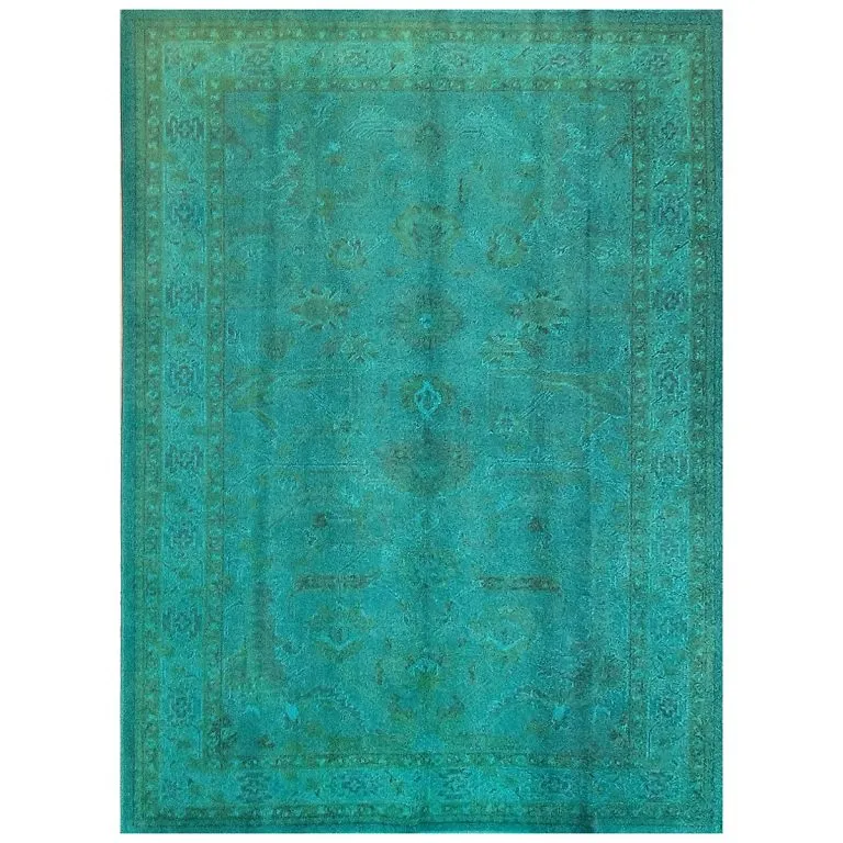 قالی سلطان آباد دستباف آبی وینتیج با نقشه کهنه نما مناسب دکوراسیون مدرن و چوبی عنوان تصویر (Image Title):قالی سلطان آباد دستباف آبی وینتیج